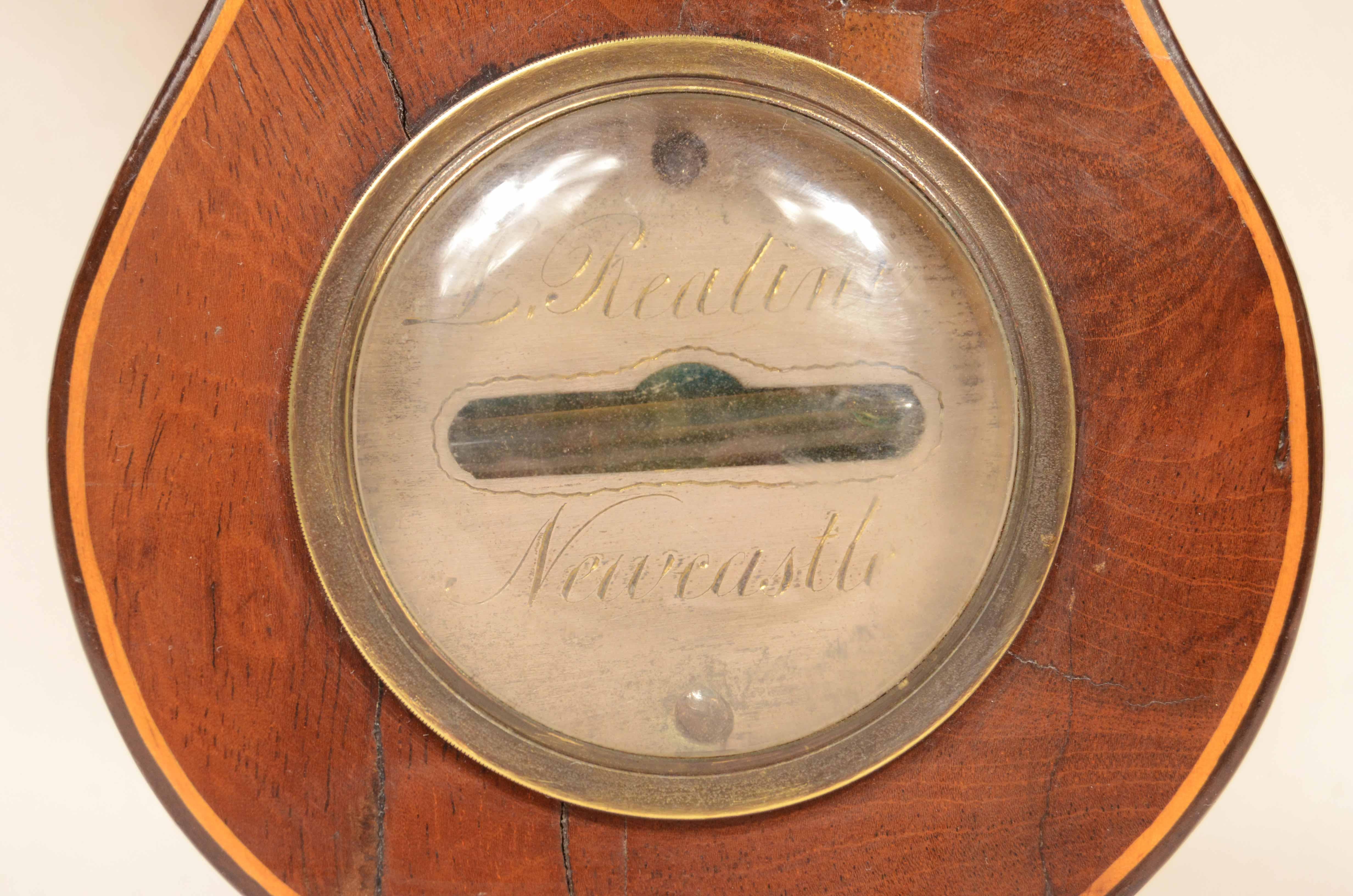 Baromètre torricellien en acajou signé L. Realini Newcastle 19e siècle. en vente 10