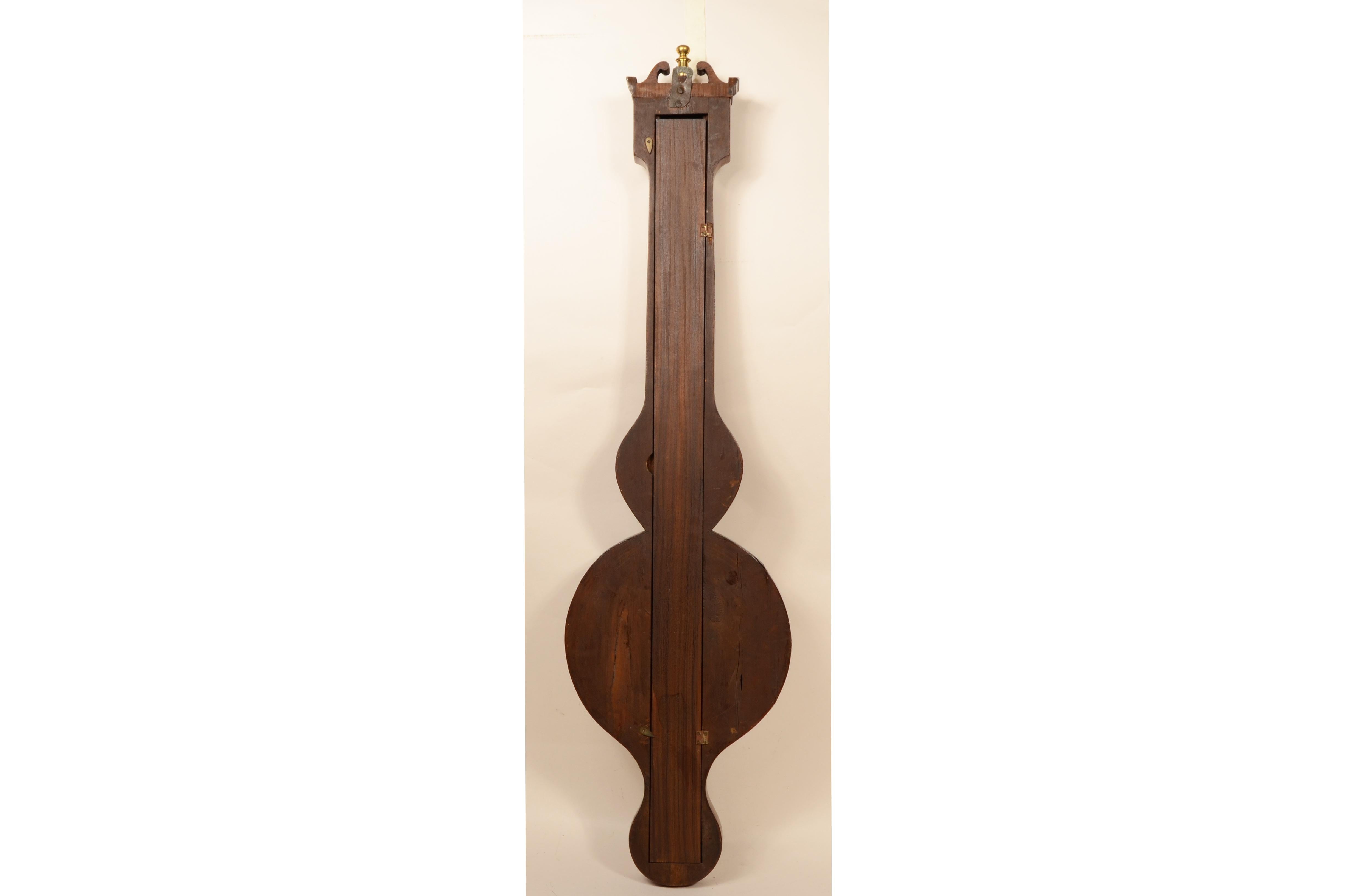Baromètre torricellien en acajou signé L. Realini Newcastle 19e siècle. en vente 12
