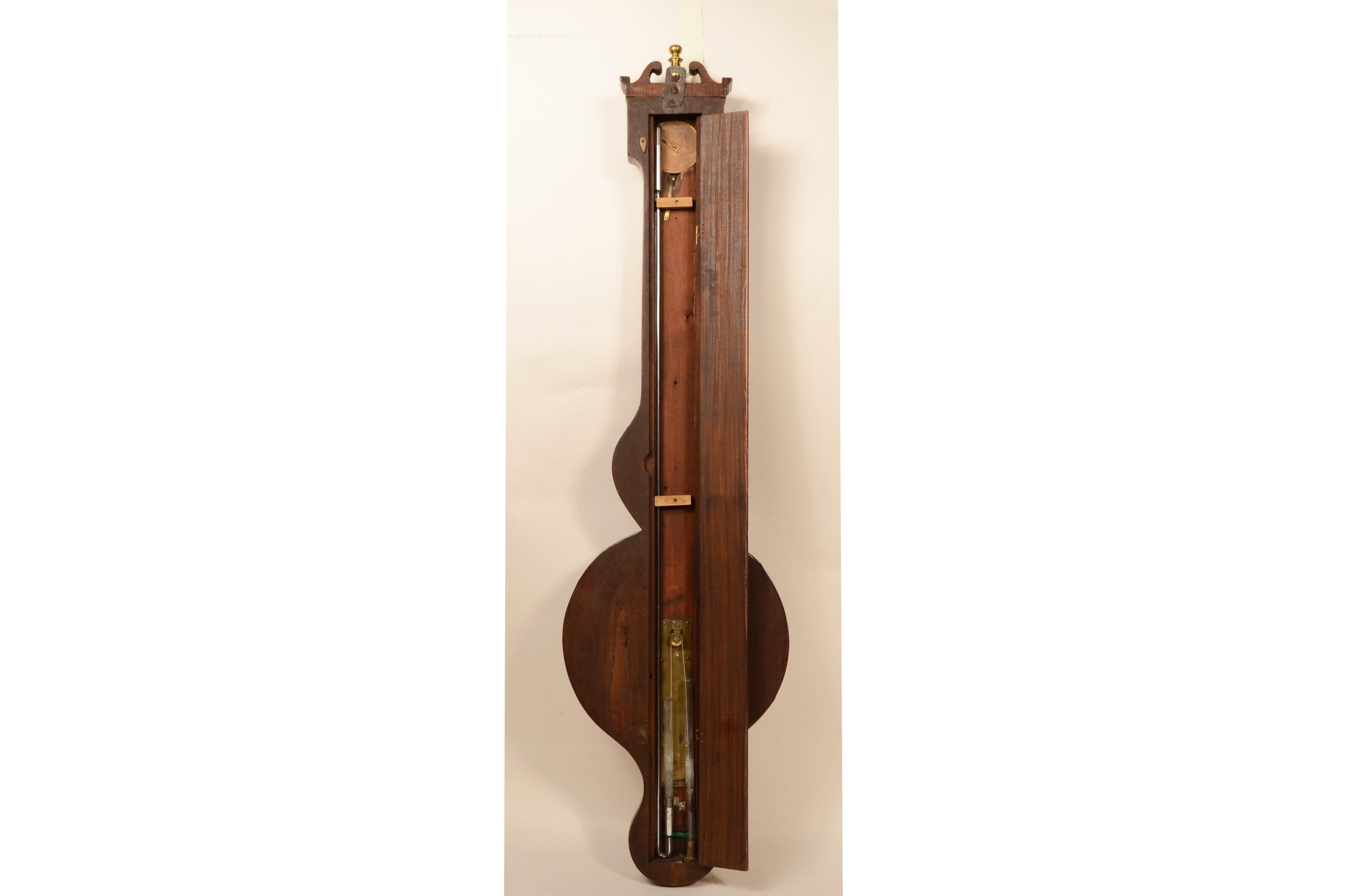 Baromètre torricellien en acajou signé L. Realini Newcastle 19e siècle. en vente 13