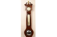 Torricellian Mahagoni Barometer signiert L. Realini Newcastle 19.