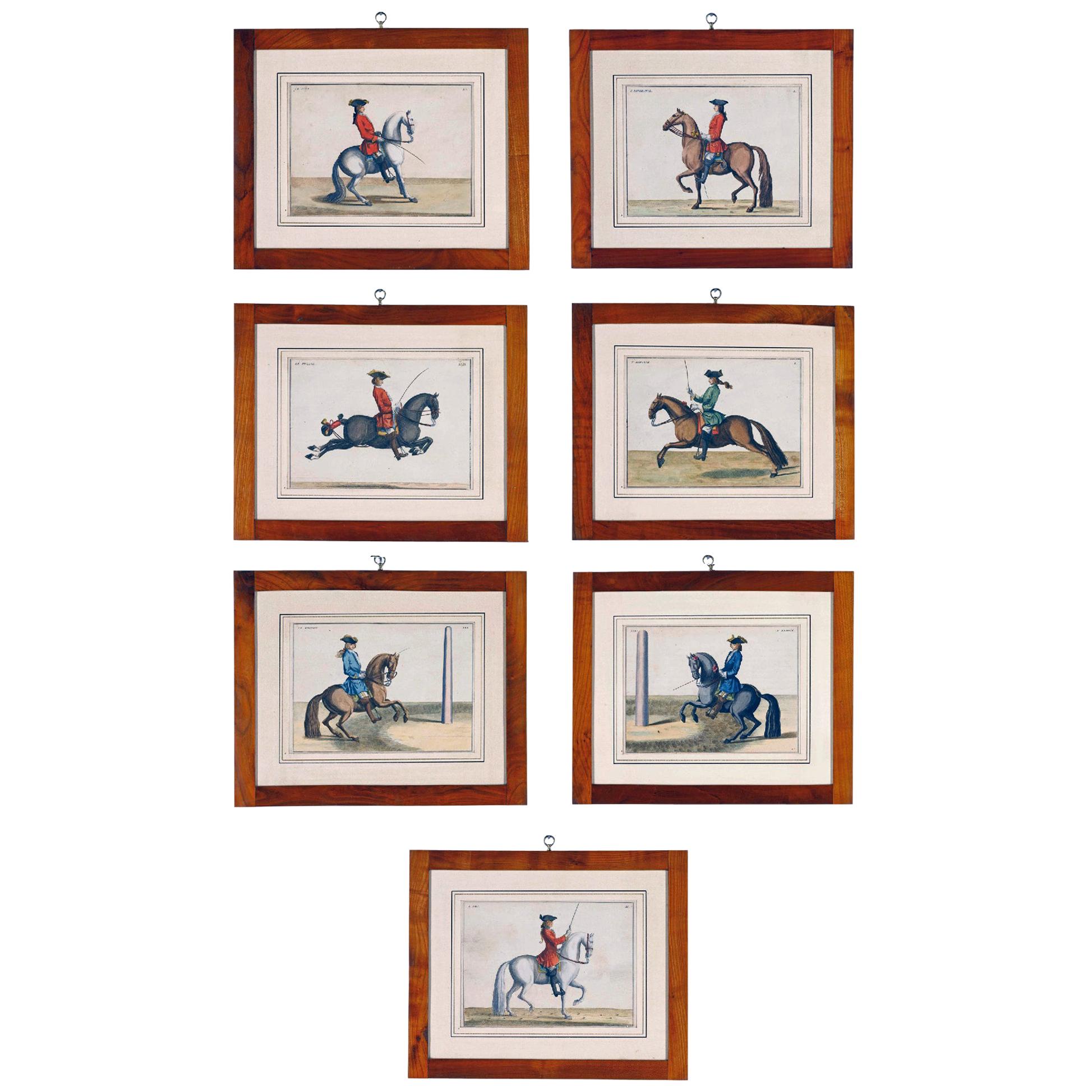  Prints of Horses, Baron D'Eisenberg, A Set of Seven.