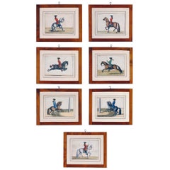  Prints of Horses, Baron D'Eisenberg, A Set of Seven.