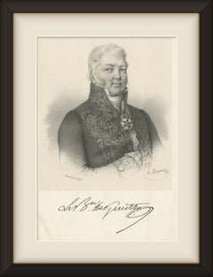 Baron Desgenettes, French Military Physician, Antique Lithograph, circa 1830