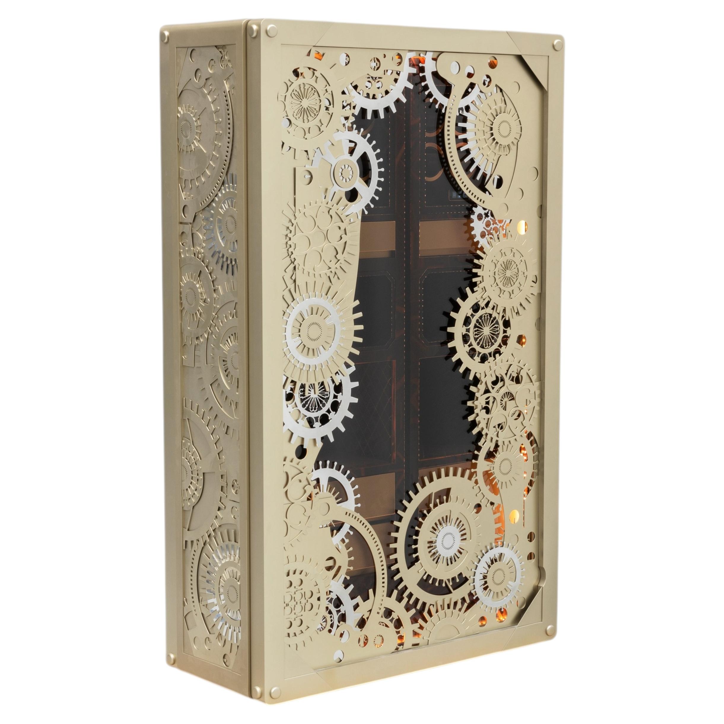 Boca do Lobo Baron Luxury Safe in Brass, Sculptural Statement Design