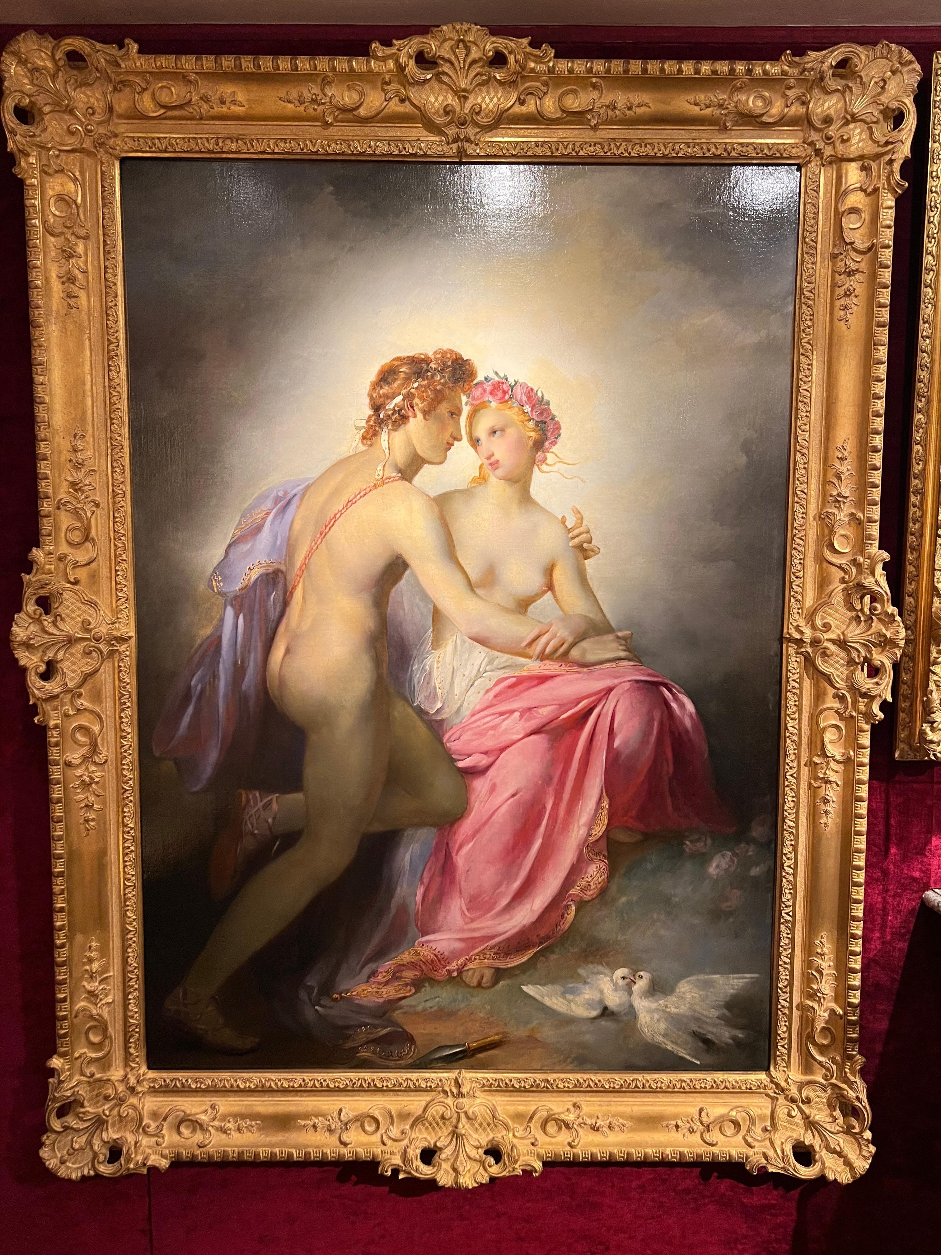 Venus und Adonis (Alte Meister), Painting, von Baron Pierre Narcisse Guerin (workshop)