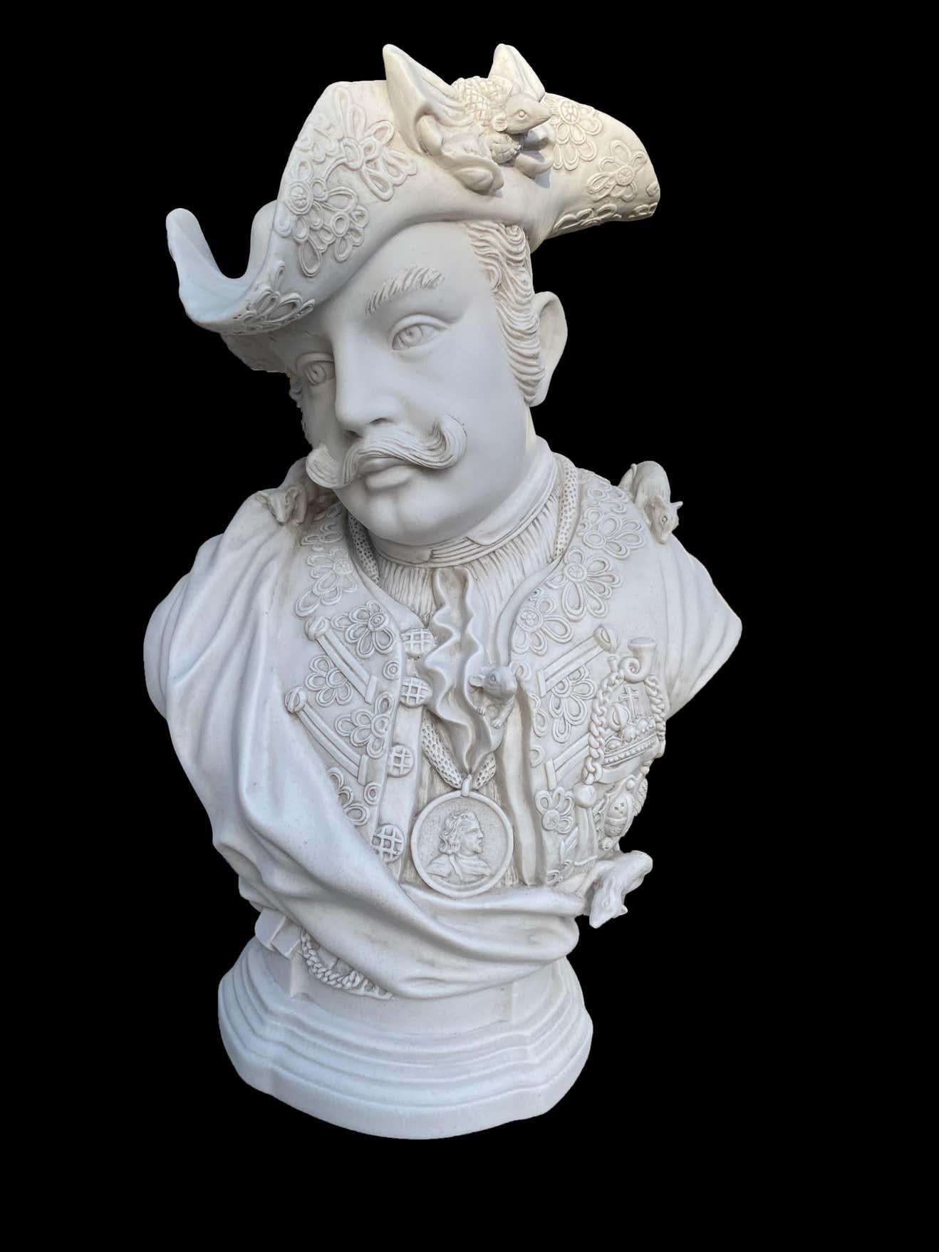 Baron Schmiedel Bust Sculpture, 20th Century 3