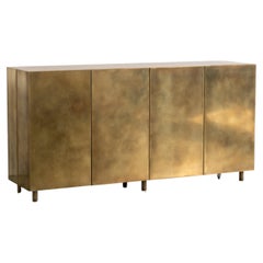 Baron Storage Cabinet — Patinated Brass — Made in Britain