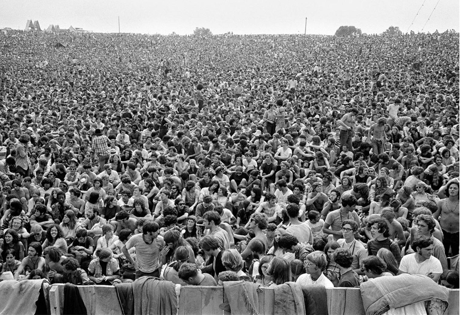 Baron Wolman Black and White Photograph - 300, 000 Strong, Woodstock