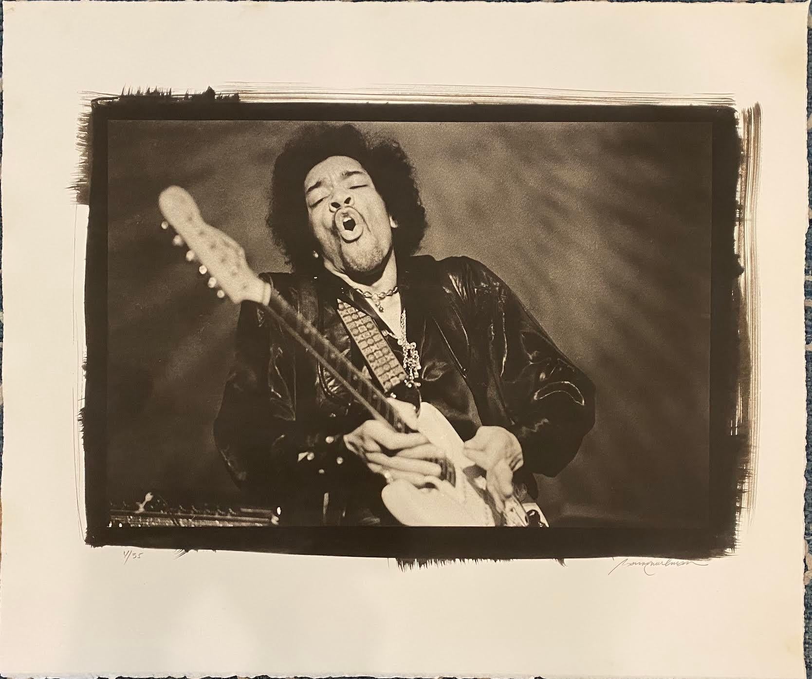 Baron Wolman Black and White Photograph – Jimi Hendrix