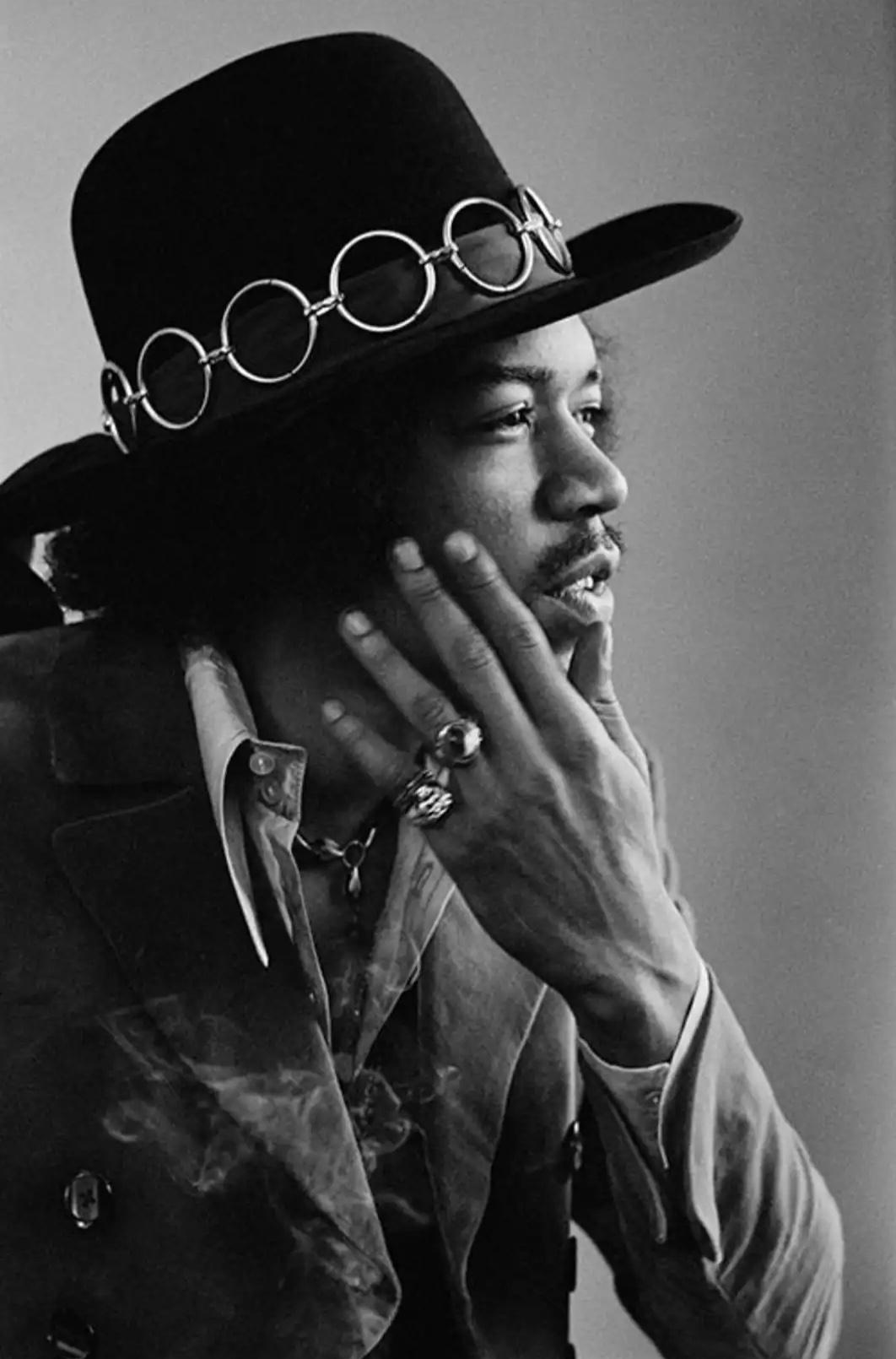 Black and White Photograph Baron Wolman - Jimi Hendrix, San Francisco, 1968