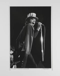 Mick Jagger performing