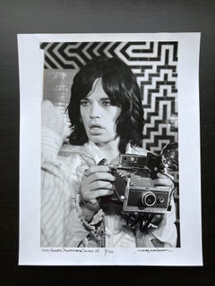 Mick Jagger con la macchina fotografica di Baron Wolman, stampa firmata 11x14" in edizione limitata
