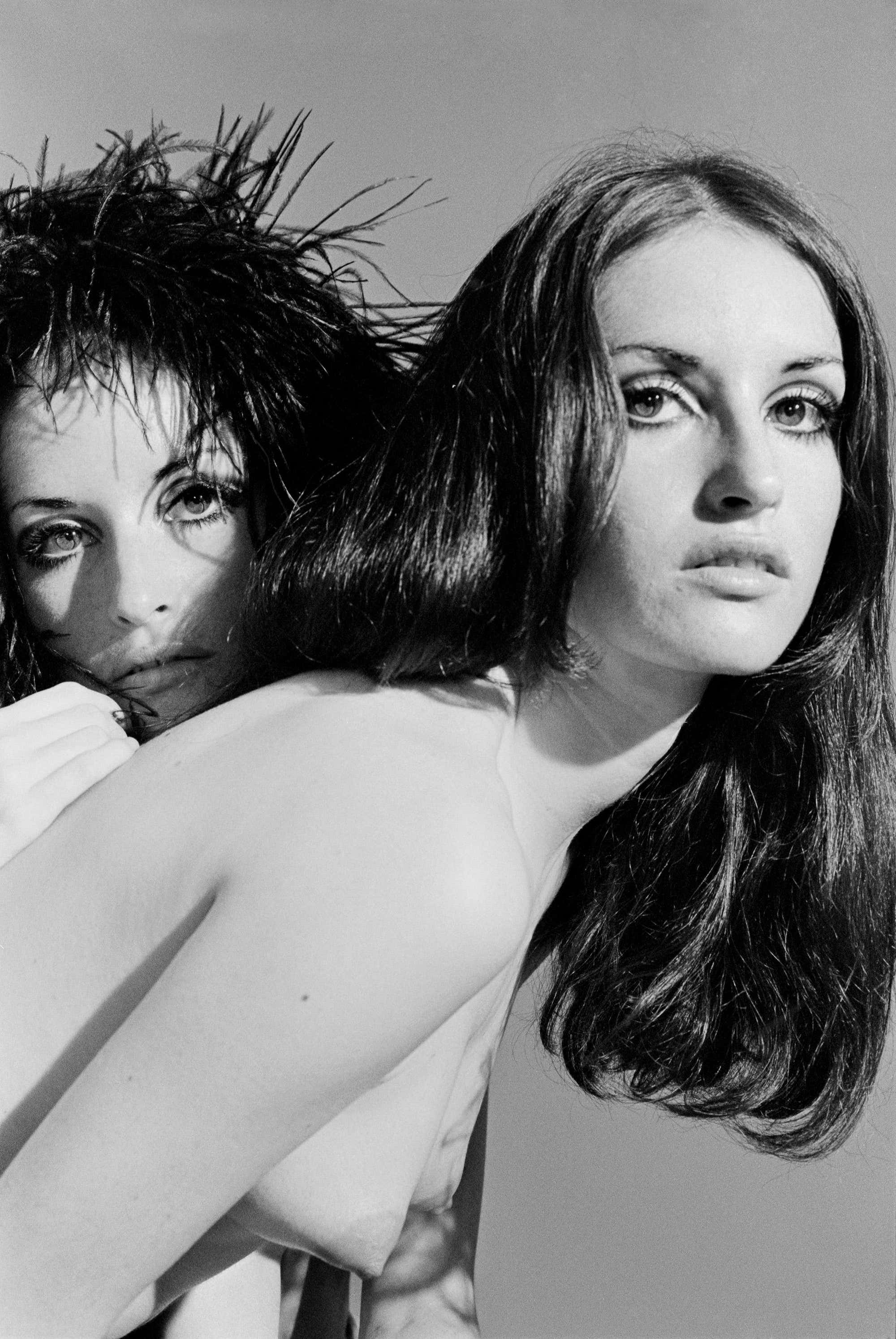 Baron Wolman, The Sanchez Twins 1968 Groupies, signed limited edition silver gelatin print