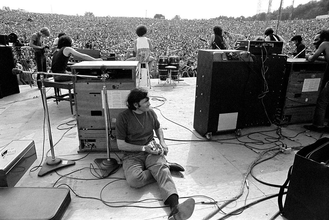 Baron Wolman Figurative Photograph - Woodstock 1969, Bill Graham Backstage