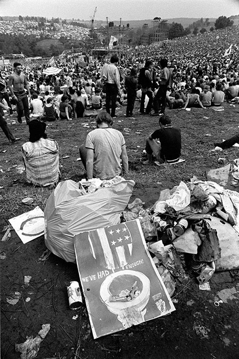 Baron Wolman Black and White Photograph - Woodstock 1969, We've Had Enough