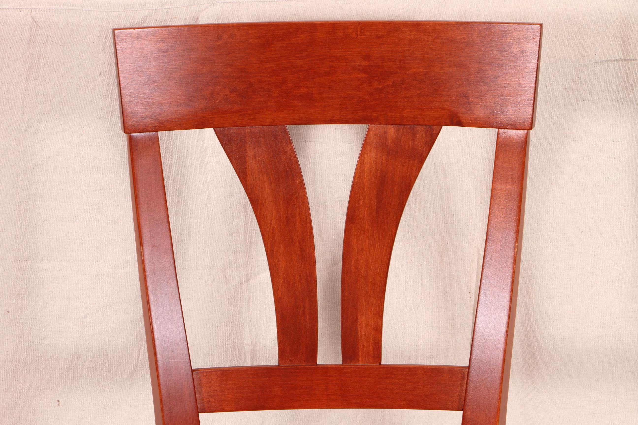 Baronet Esstisch aus massivem Ahornholz mit sechs passenden Beistellstühlen 5
