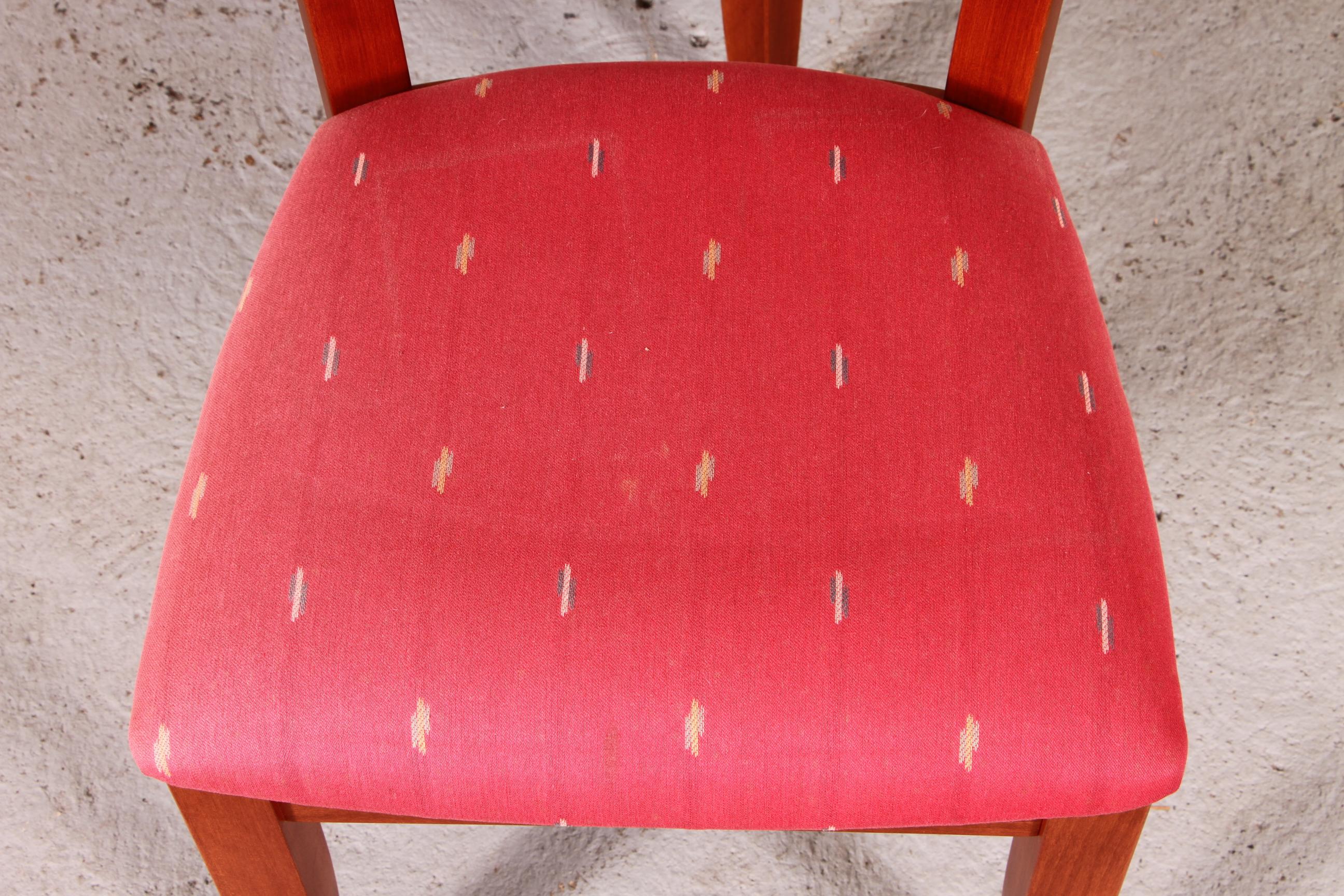 Baronet Esstisch aus massivem Ahornholz mit sechs passenden Beistellstühlen 7
