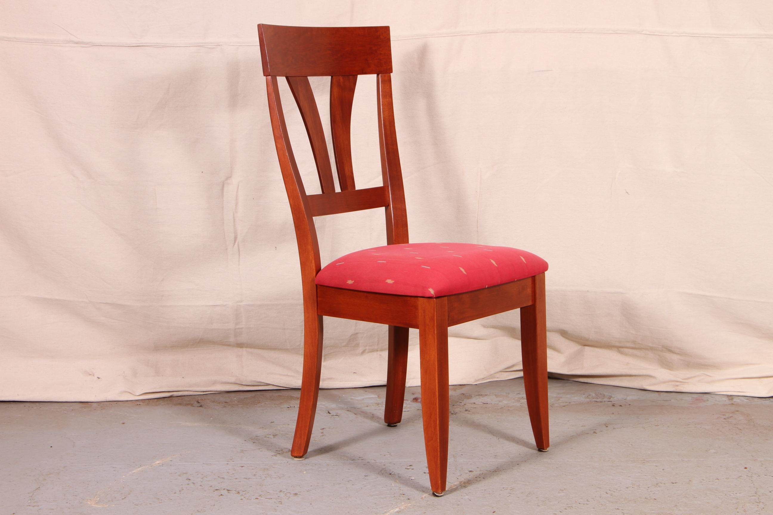 Baronet Esstisch aus massivem Ahornholz mit sechs passenden Beistellstühlen (Rustikal)