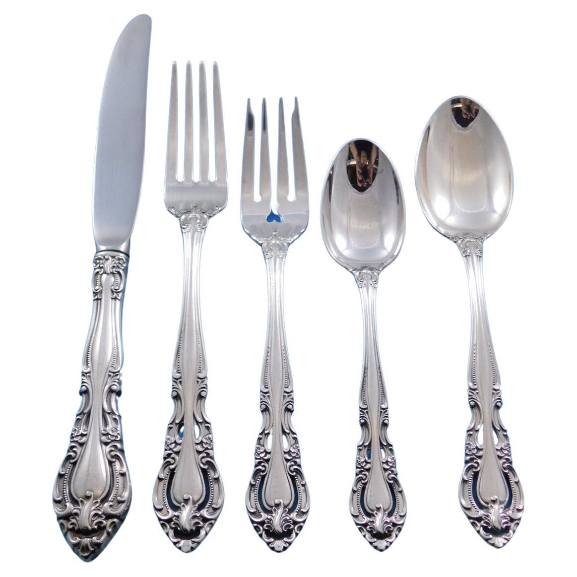 Baronial by Gorham Sterling Silver Flatware Set of 8 Service 40 Pcs Place