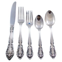 Antique Baronial by Gorham Sterling Silver Flatware Set of 8 Service 40 Pcs Place