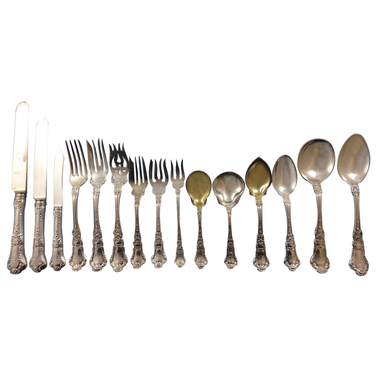 Baronial Old by Gorham Sterling Silver Flatware Set 12 Service, 144 Pieces