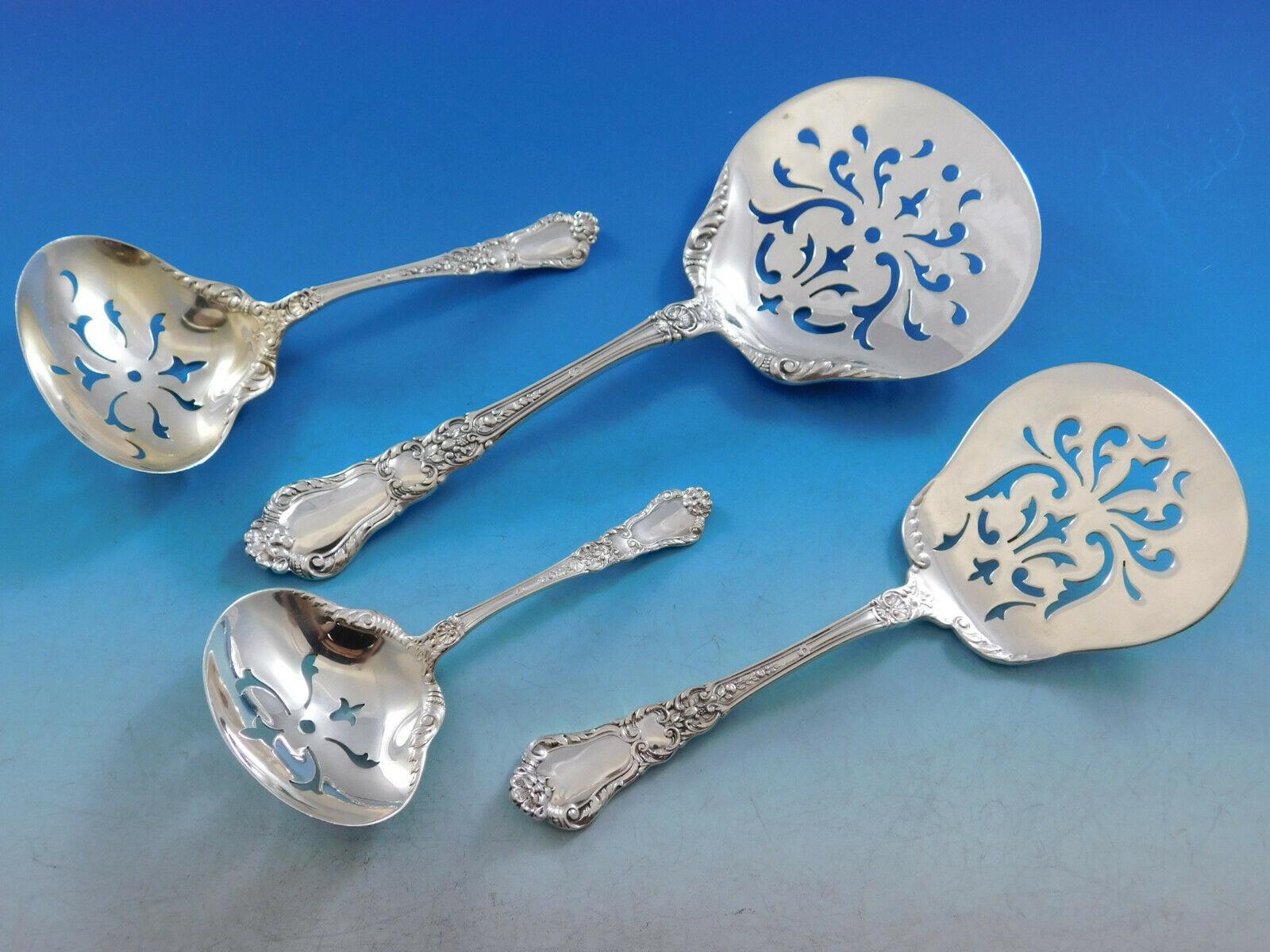 Baronial Old by Gorham Sterling Silver Flatware Set Service 507 Pcs Lion Dinner In Excellent Condition In Big Bend, WI