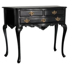 Baroque Black Lacquer Commode, 19th Century