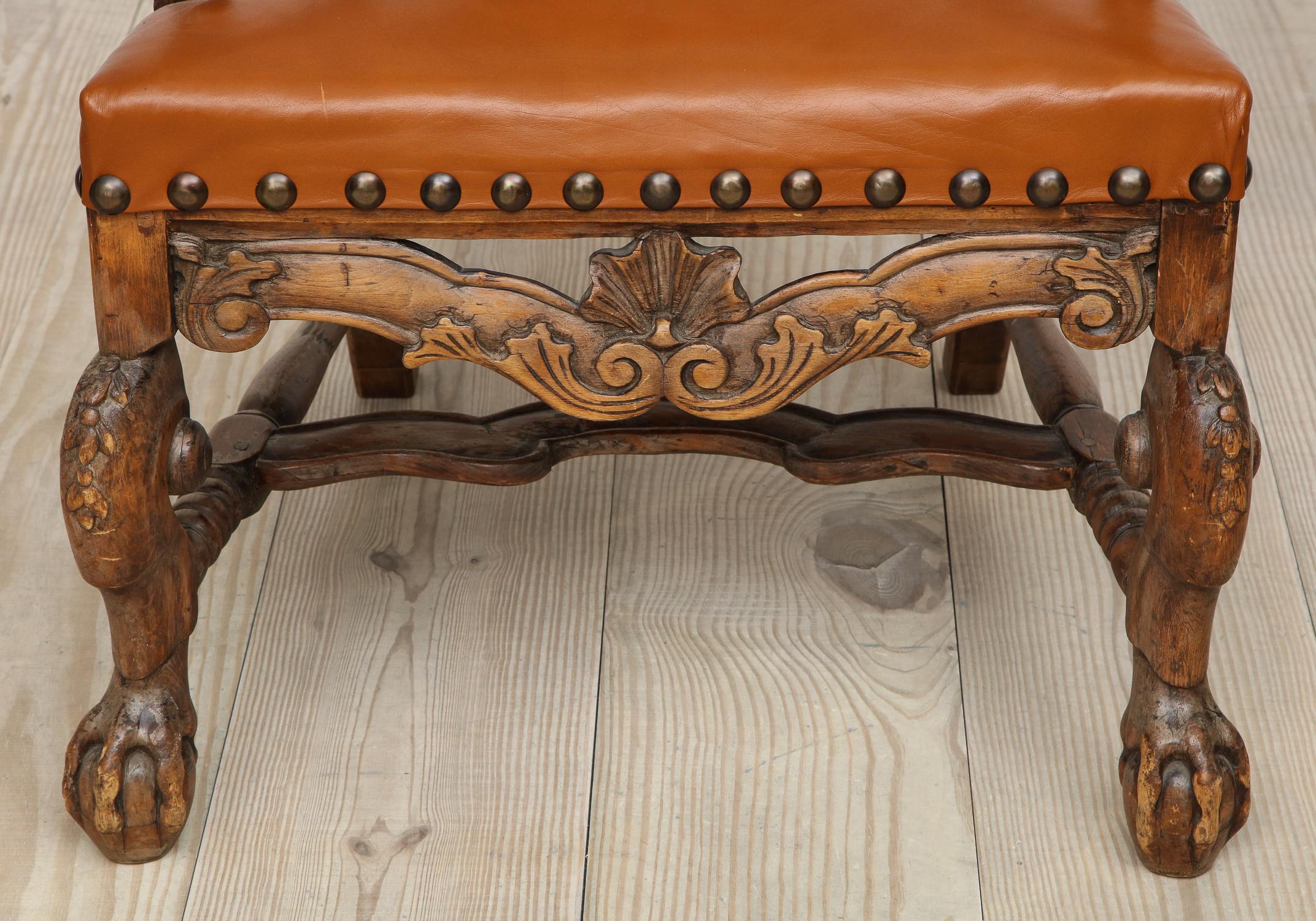 Barocker Sessel aus dem 18. Jahrhundert mit Original-Messingstempel, Schweden, um 1740 im Angebot 7