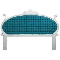 Palm Beach Hollywood Regency King Tufted Headboard