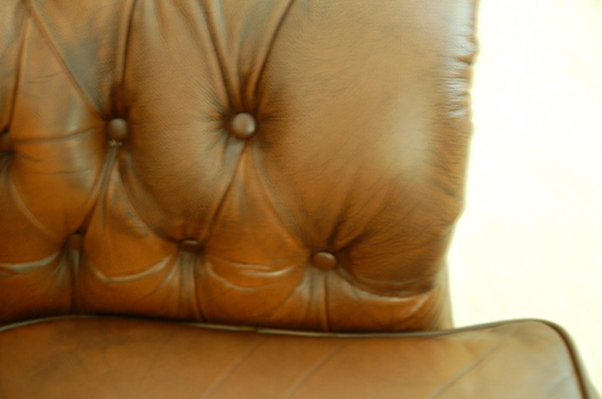 Baroque 20th Century Chesterfield Settee Special Rare to Find 3 + 2 + 1 +Ottoman For Sale 1