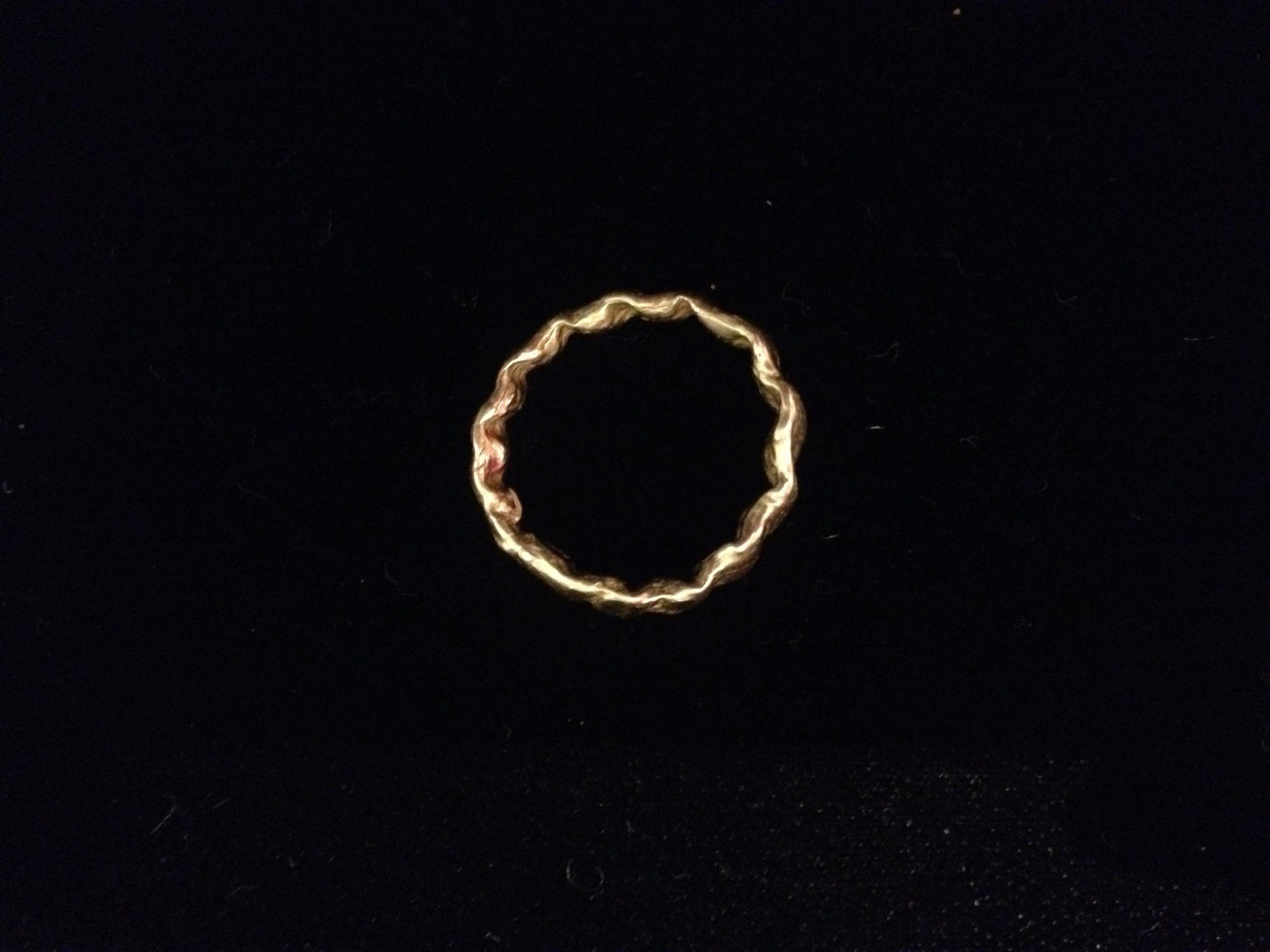 Modern Baroque 7 Ring in 18-Karat Gold by Anne Fischer, 2013 For Sale