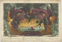 Baroque Allegory of Fire with Underworld Imagery & Demons – Optical Perspective