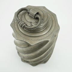 Dekanter aus Metallarbeit, Gustavianisch-Alpen-Skandinavische Weinkanne/Dekanter aus Zinn