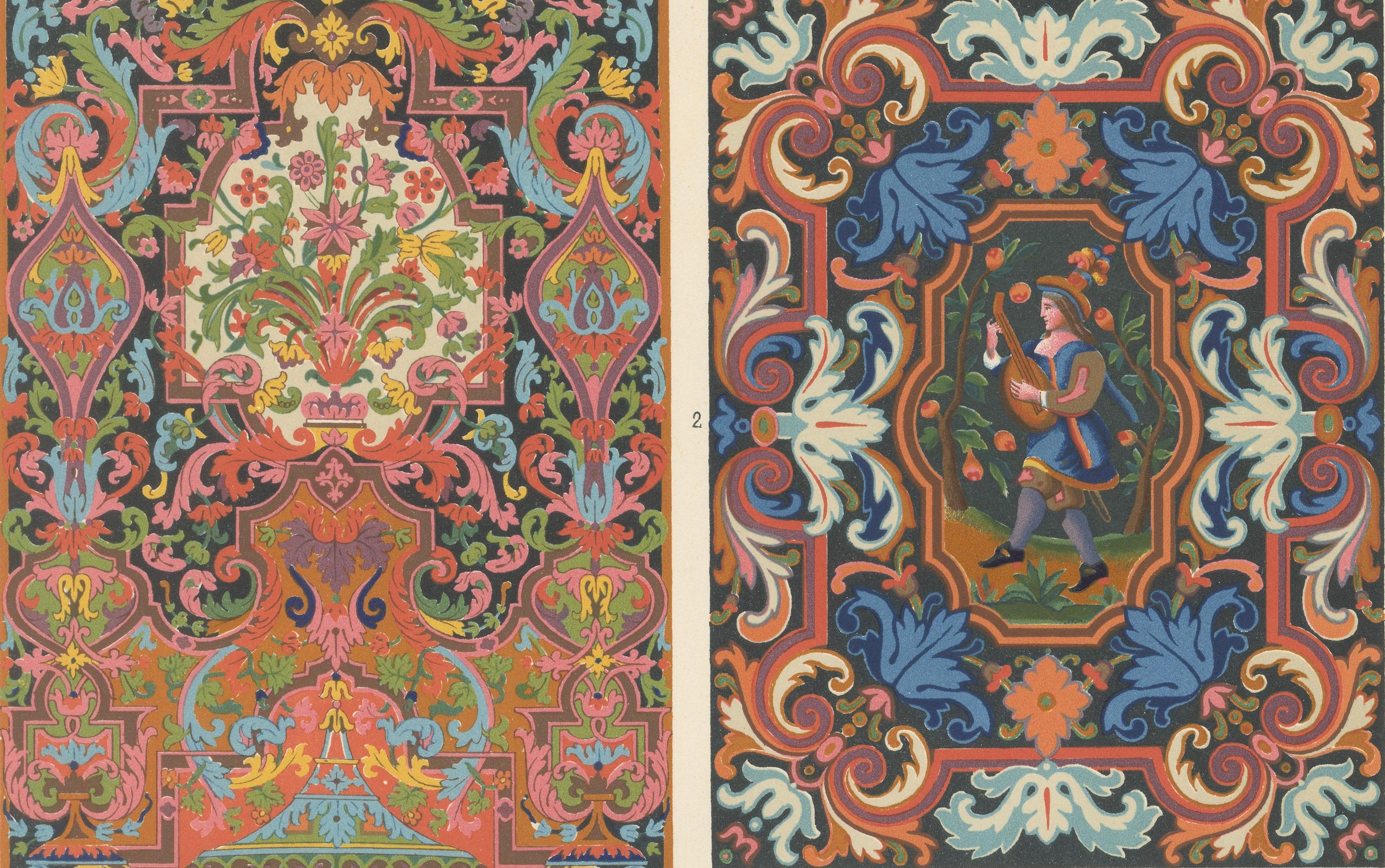 Barocke und pastorale Motive, dekorative Tafeln - Tafel LXXXIII, ca.1869 (19. Jahrhundert) im Angebot