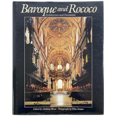 Architettura e decorazione barocca e rococò Grande libro da tavolo d'arte pesante e di grandi dimensioni