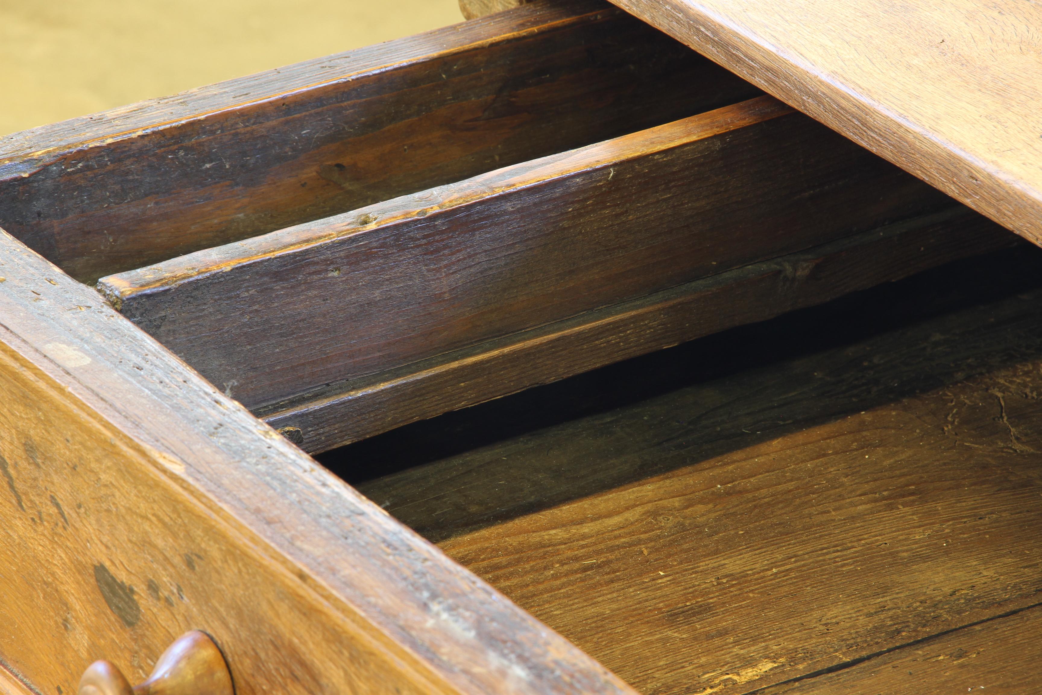 Baroque Antique Nordic Provincial Oak Table 1800s Rustic Farmhouse, Rich Patina For Sale 15