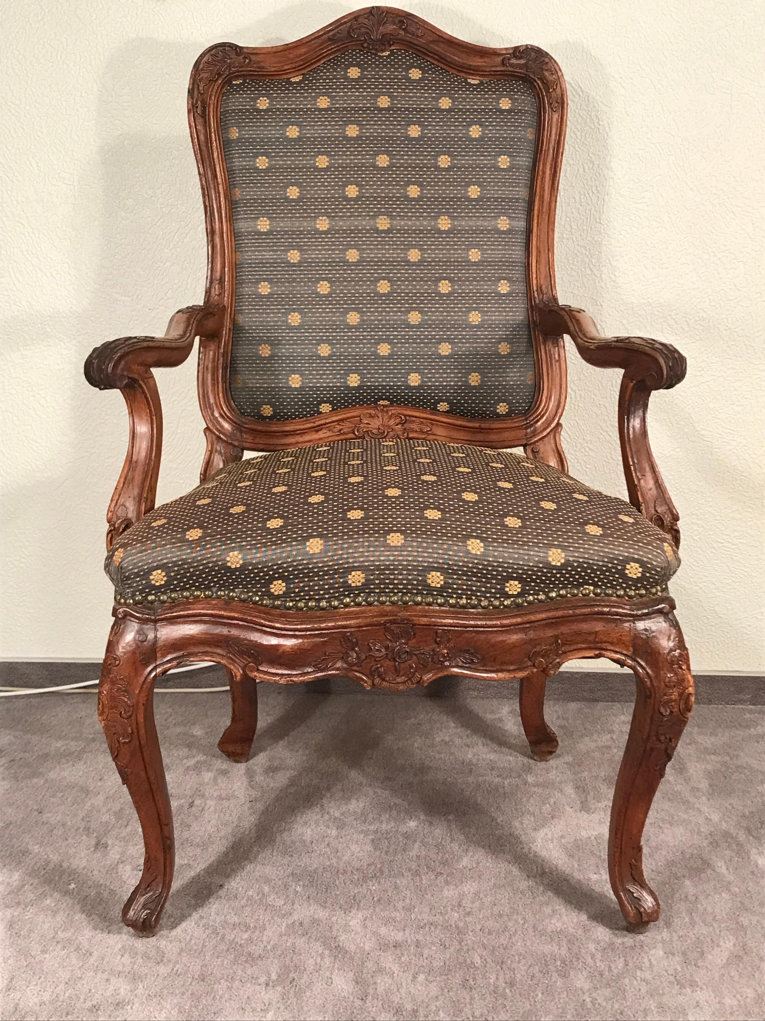 Baroque Armchair, Germany 1750-60 For Sale 1