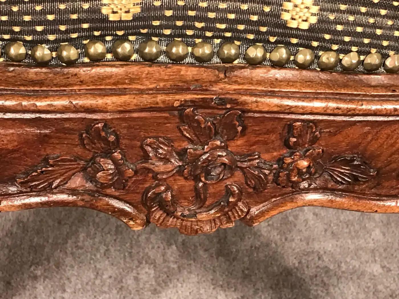 Mid-18th Century Baroque Armchair, South Germany 1750 For Sale
