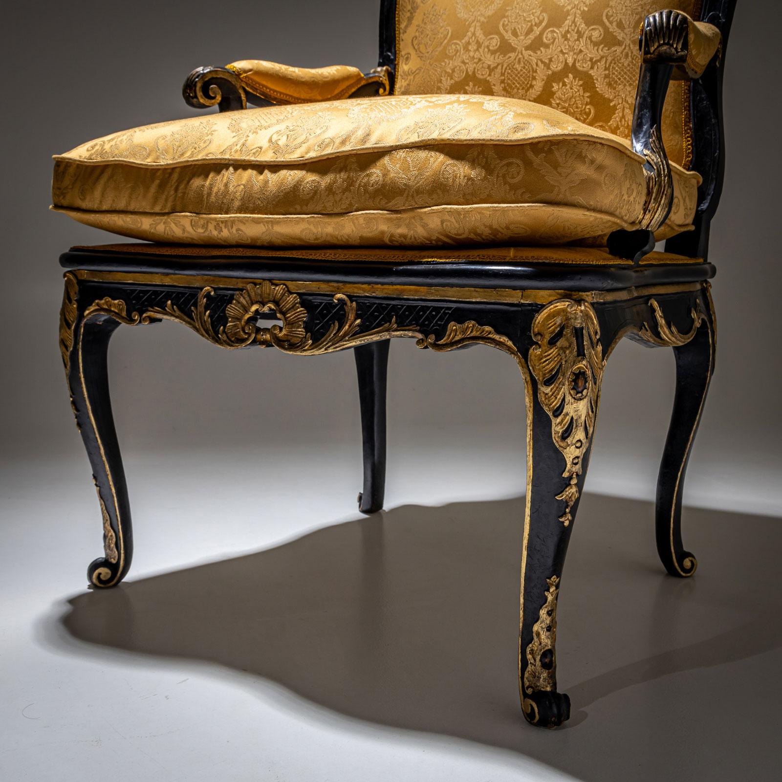 Sillones barrocos, mediados del siglo XVIII en venta 11