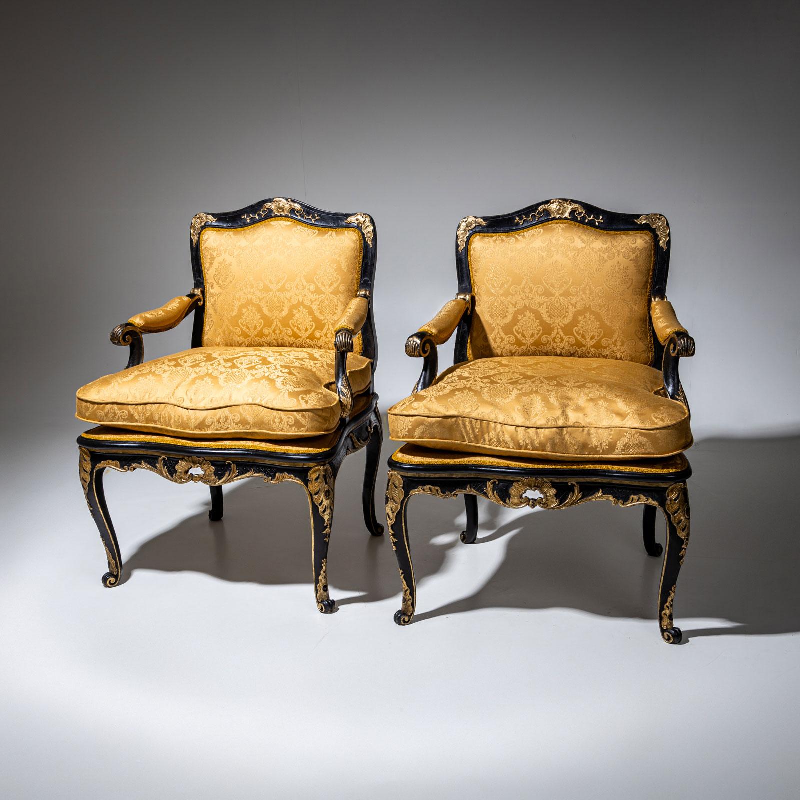 Sillones barrocos, mediados del siglo XVIII en venta 1