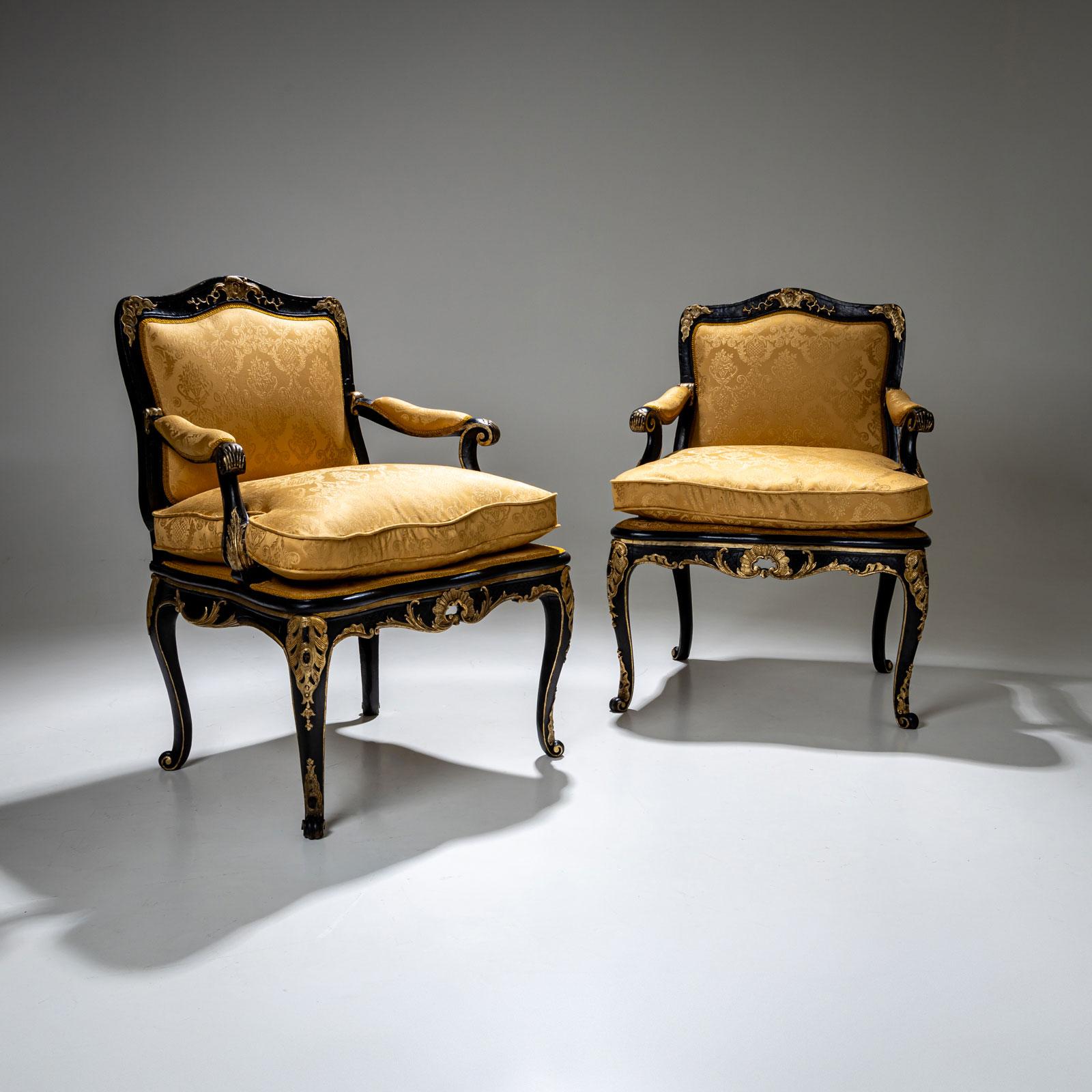 Sillones barrocos, mediados del siglo XVIII en venta 2