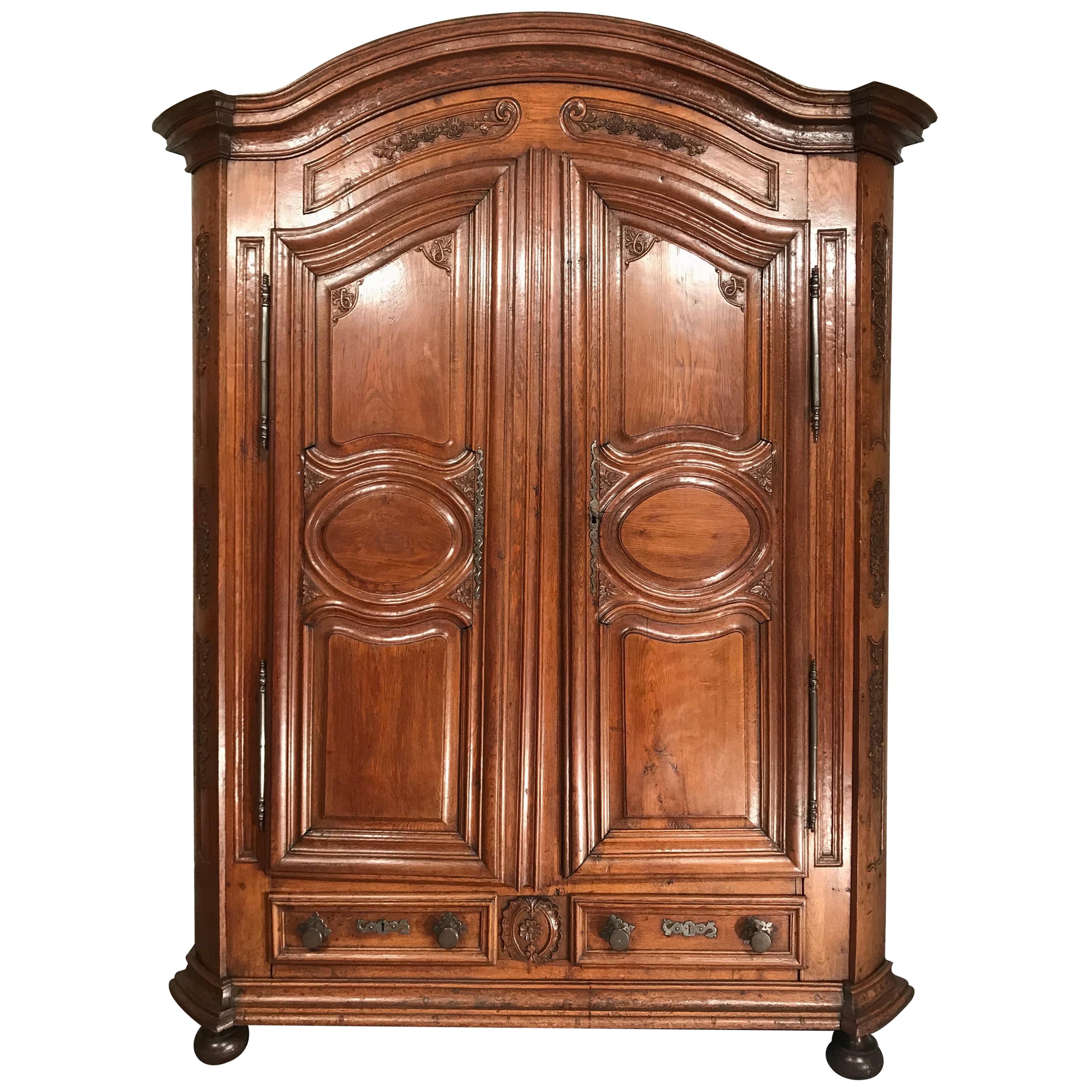 Baroque Armoire, France, 1750, Oak For Sale