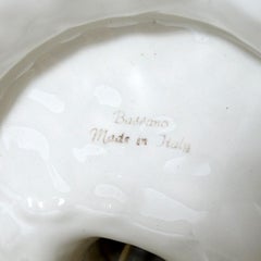 Baroque Bassano Porcelain Table Lamp of an Italian Aristocrat