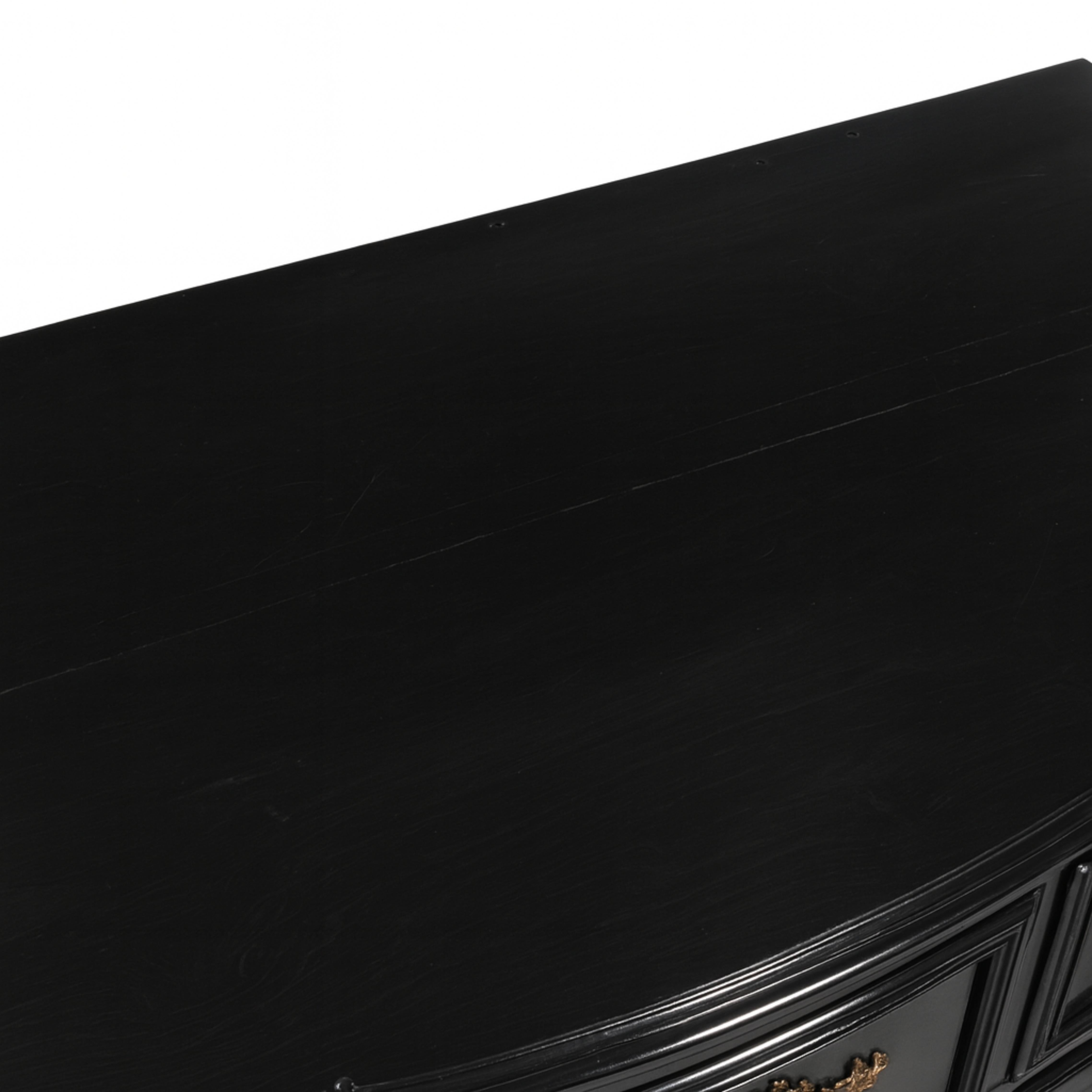 Portoghese Cassettiera barocca in lacca nera, XIX secolo in vendita