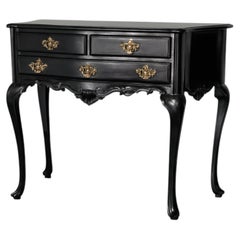 Baroque Black Lacquer Commode, 19th Century