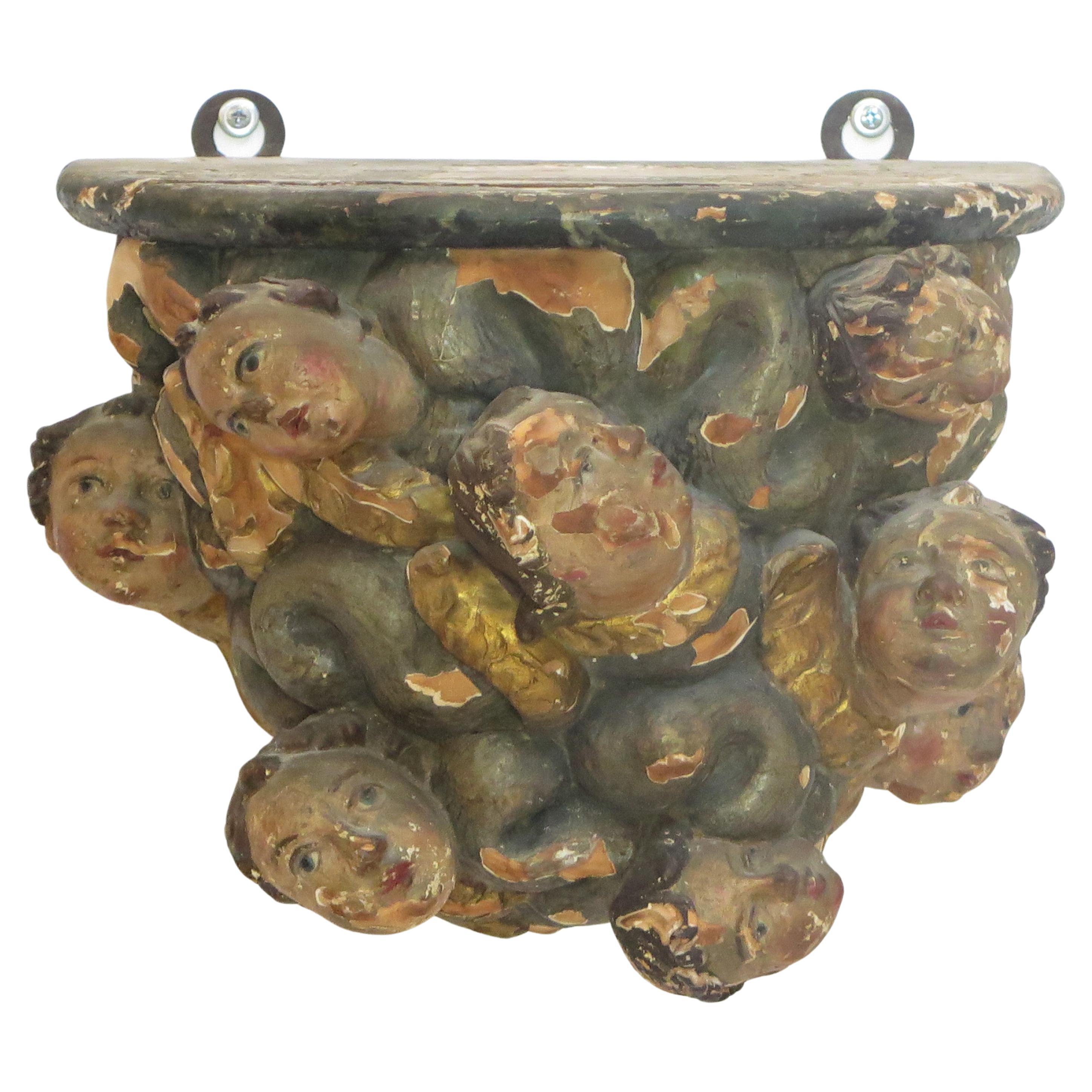 Baroque Bracket / Swirling Cloud with Putti For Sale