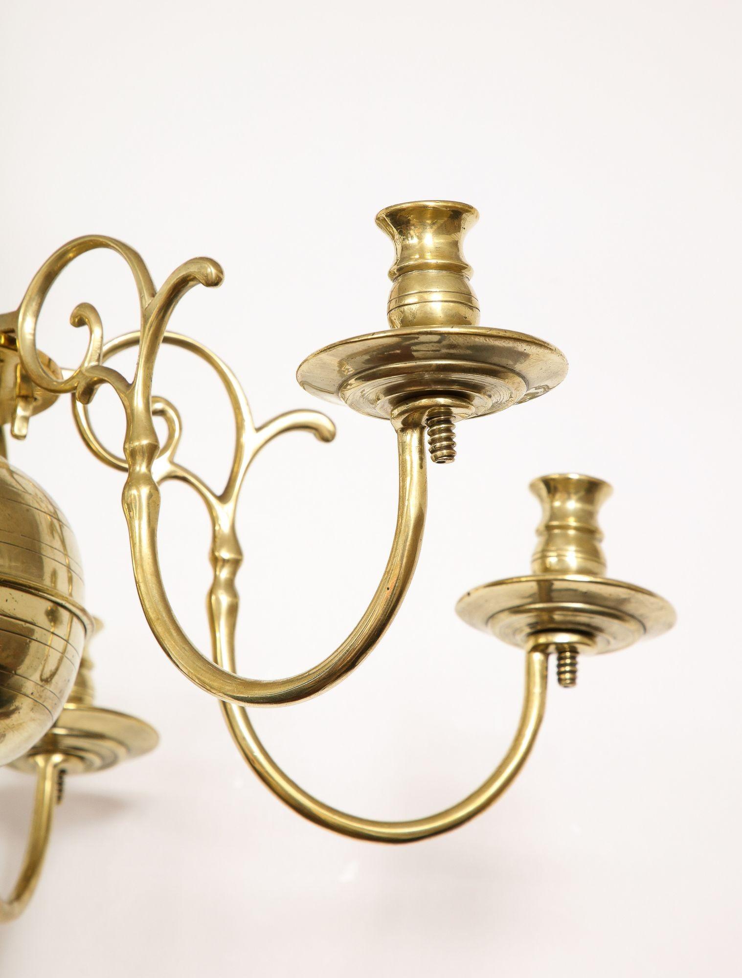 Baroque Brass Six Light Chandelier 2