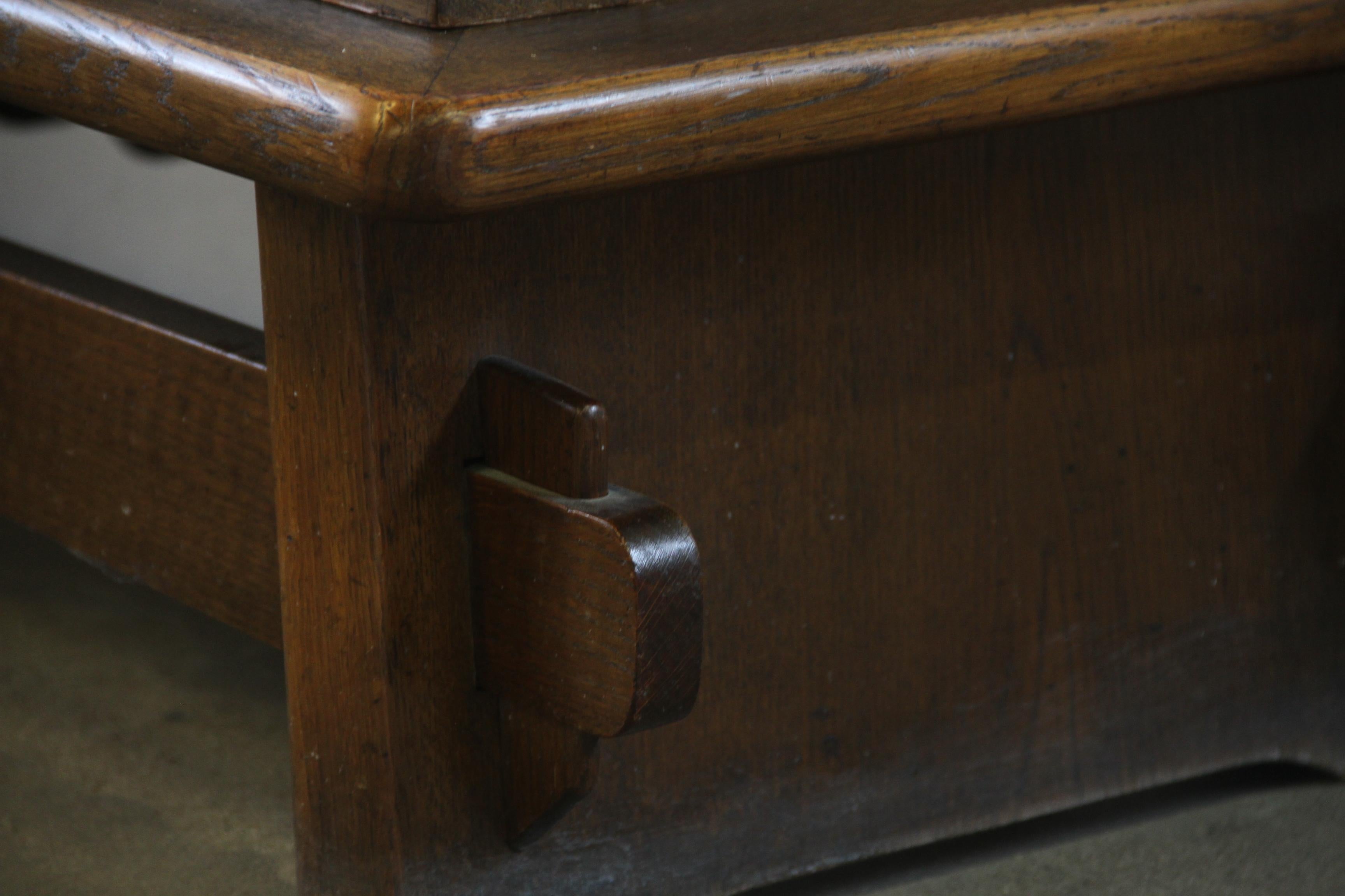 Baroque Brutalist Style Oak Cabinet Danish 1960s For Sale 7