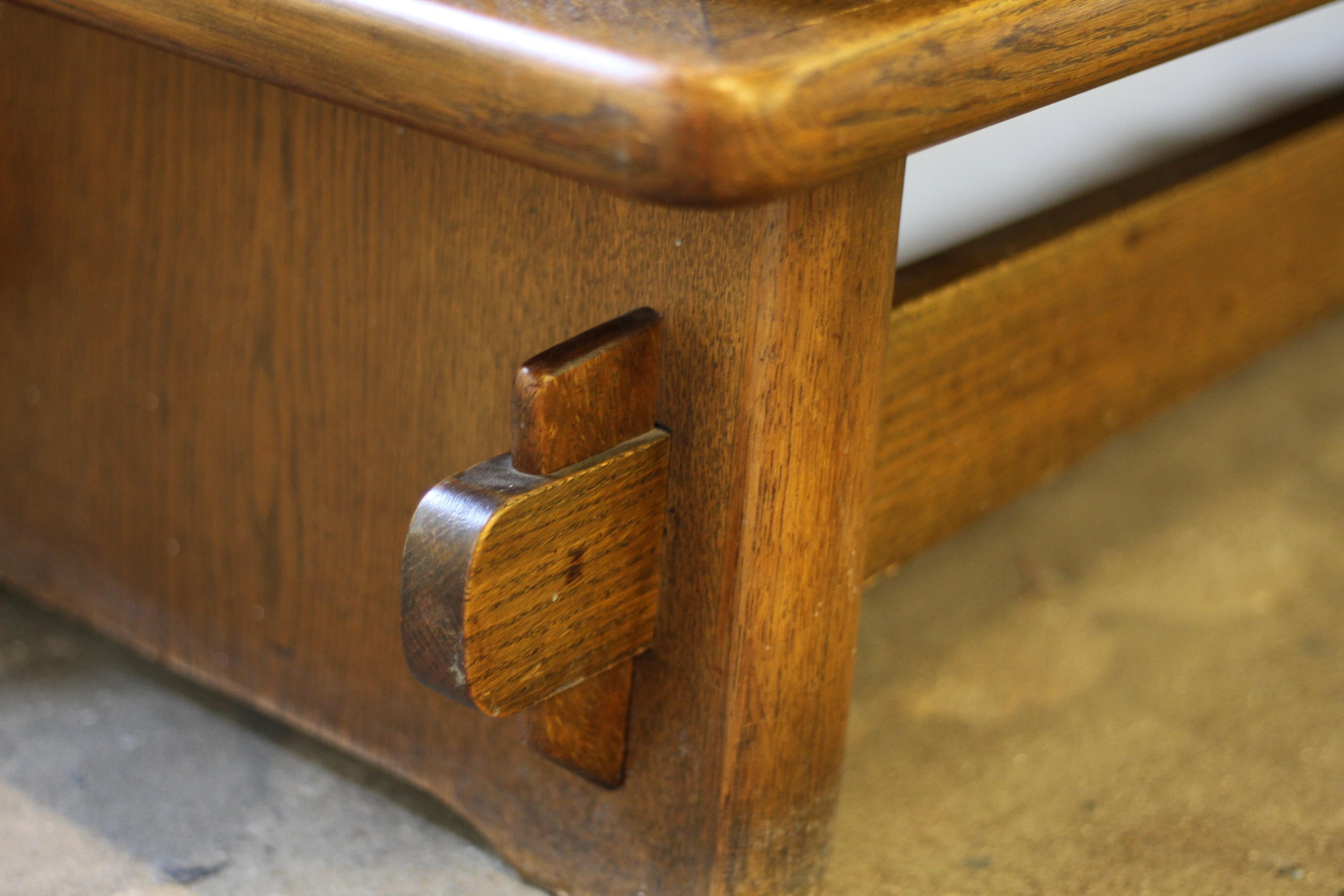 Baroque Brutalist Style Oak Cabinet Danish 1960s For Sale 11