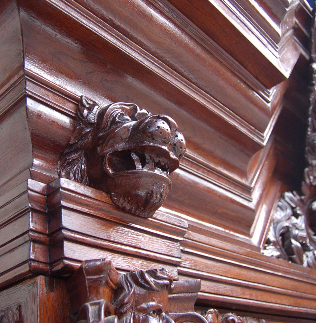 Late 19th Century Baroque Cabinet from Gdansk, 1890s